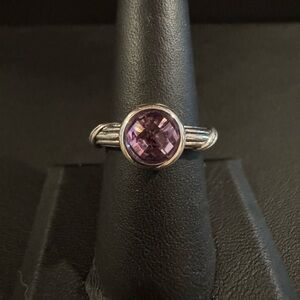 Peter Thomas Roth Sterling Silver and Amethyst Ring